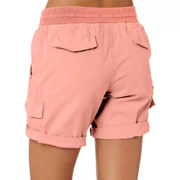 Dokotoo Womens Relaxed Fit High Waist Casual 4 Pocketed 2023 Hiking Outdoor Summer Shorts S-XL