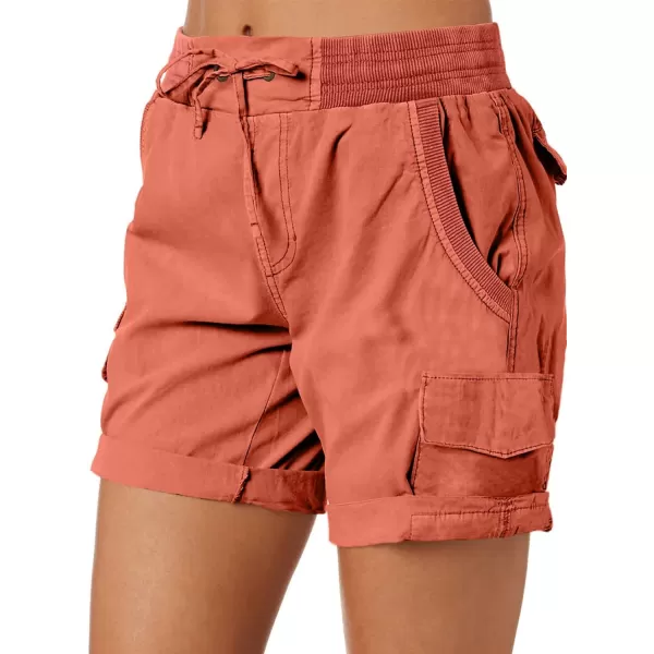 Dokotoo Womens Relaxed Fit High Waist Casual 4 Pocketed 2023 Hiking Outdoor Summer Shorts S-XL