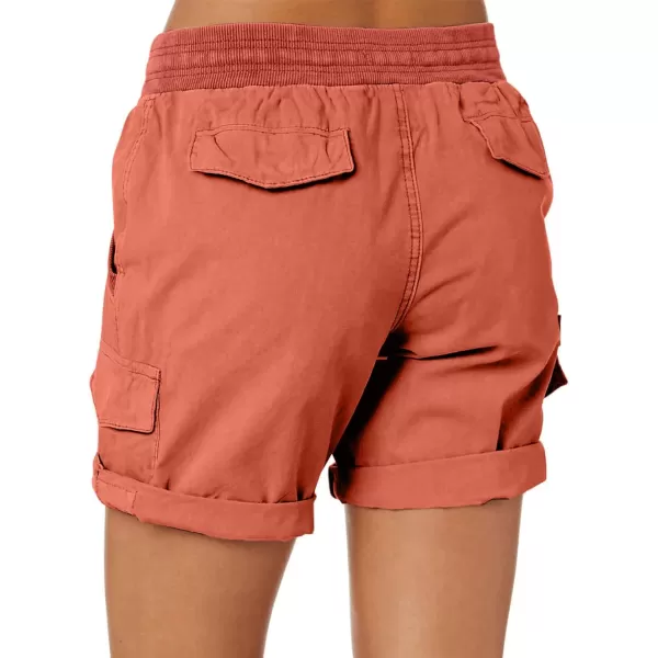 Dokotoo Womens Relaxed Fit High Waist Casual 4 Pocketed 2023 Hiking Outdoor Summer Shorts S-XL
