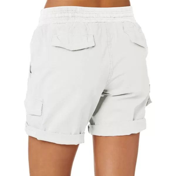 Dokotoo Womens Relaxed Fit High Waist Casual 4 Pocketed 2023 Hiking Outdoor Summer Shorts S-XL