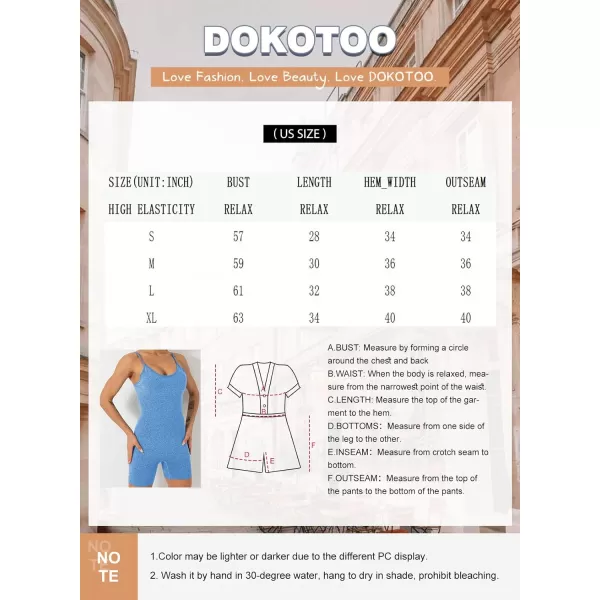 Dokotoo Womens Yoga Rompers Workout Removabe Pads One Piece 2023 Ribbed Spaghetti Strap Jumpsuit