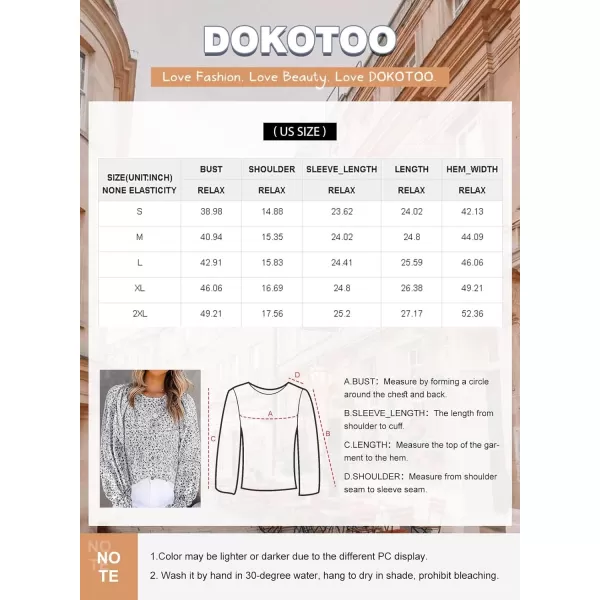Dokotoo Floral Print Blouses for Women Crewneck Smocked Puff Sleeve Shirts Casual Babydoll Tops