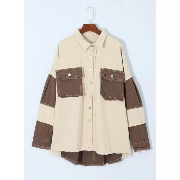 Dokotoo Jean Jacket Women Oversized Patchwork Fashion 2023 Shacket Jacket Women Long Boyfriend Button Down Shirts