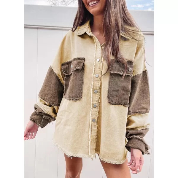 Dokotoo Jean Jacket Women Oversized Patchwork Fashion 2023 Shacket Jacket Women Long Boyfriend Button Down Shirts