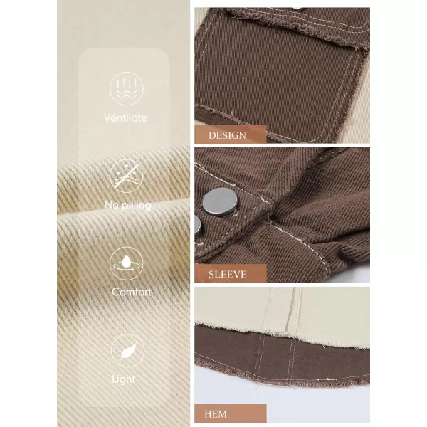 Dokotoo Jean Jacket Women Oversized Patchwork Fashion 2023 Shacket Jacket Women Long Boyfriend Button Down Shirts