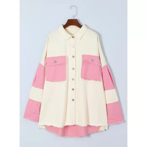 Dokotoo Jean Jacket Women Oversized Patchwork Fashion 2023 Shacket Jacket Women Long Boyfriend Button Down Shirts