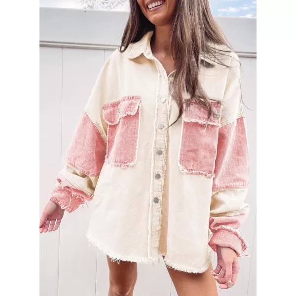 Dokotoo Jean Jacket Women Oversized Patchwork Fashion 2023 Shacket Jacket Women Long Boyfriend Button Down Shirts