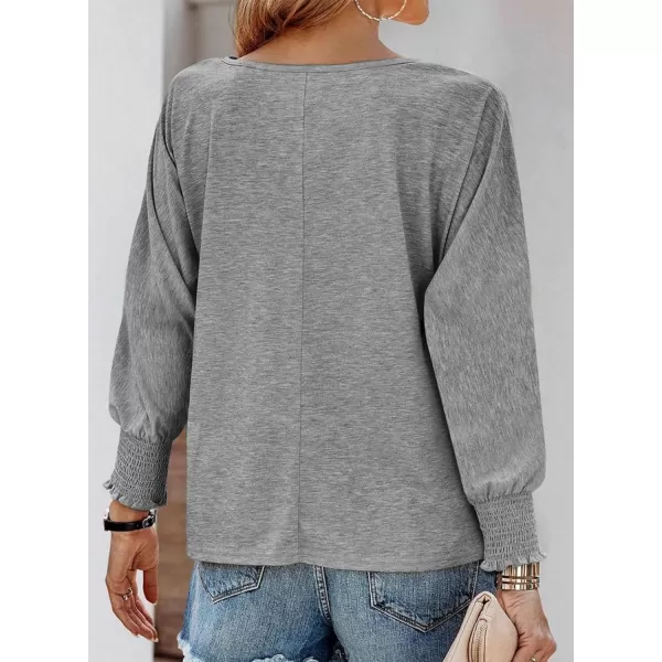 Dokotoo Long Sleeve Tops for Women 2023 Womens T Shirts for Women Fitted Shirts Tight Basic Tee