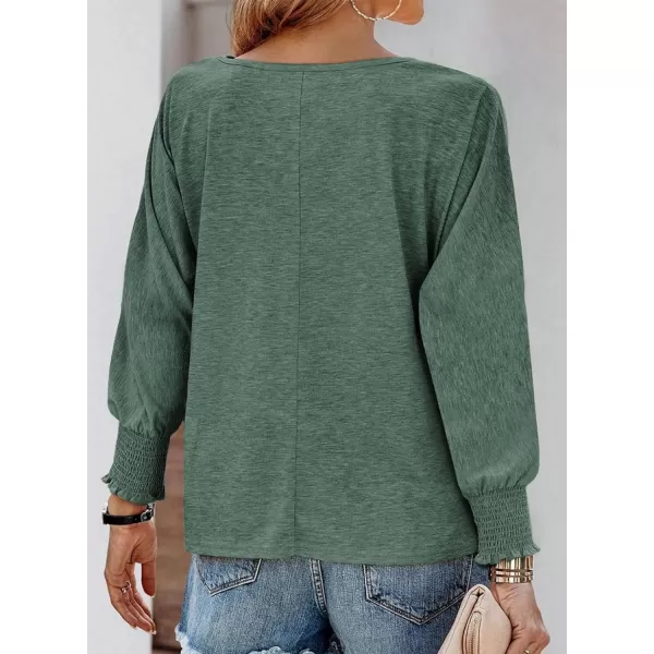 Dokotoo Long Sleeve Tops for Women 2023 Womens T Shirts for Women Fitted Shirts Tight Basic Tee