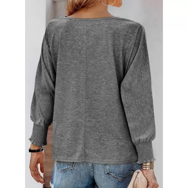 Dokotoo Long Sleeve Tops for Women 2023 Womens T Shirts for Women Fitted Shirts Tight Basic Tee