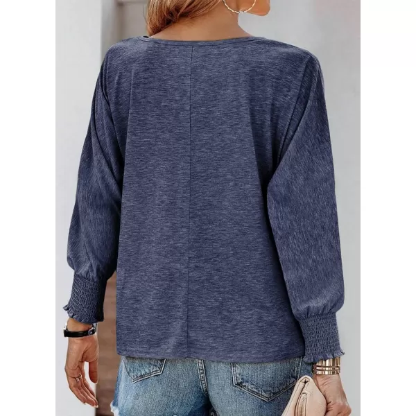Dokotoo Long Sleeve Tops for Women 2023 Womens T Shirts for Women Fitted Shirts Tight Basic Tee