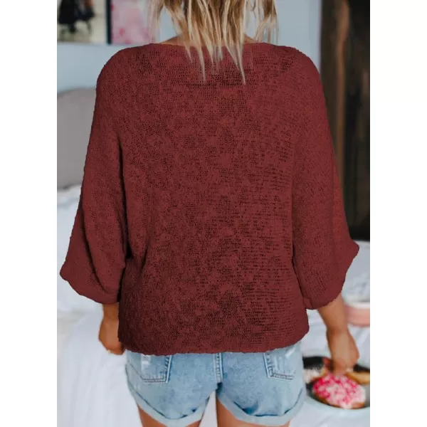 Dokotoo Womens 2023 Cute Summer Fall Color Block Striped Lightweight Comfy Cable Knit Beach Pullover Sweaters