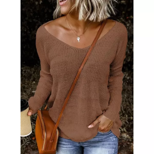 Dokotoo Womens 2023 Cute Summer Fall Color Block Striped Lightweight Comfy Cable Knit Beach Pullover Sweaters