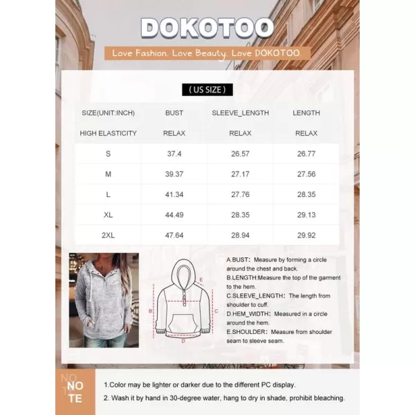 Dokotoo Womens 2023 Fashion Fall Button Collar Drawstring Stitching Sweatshirts Hoodies Pullover