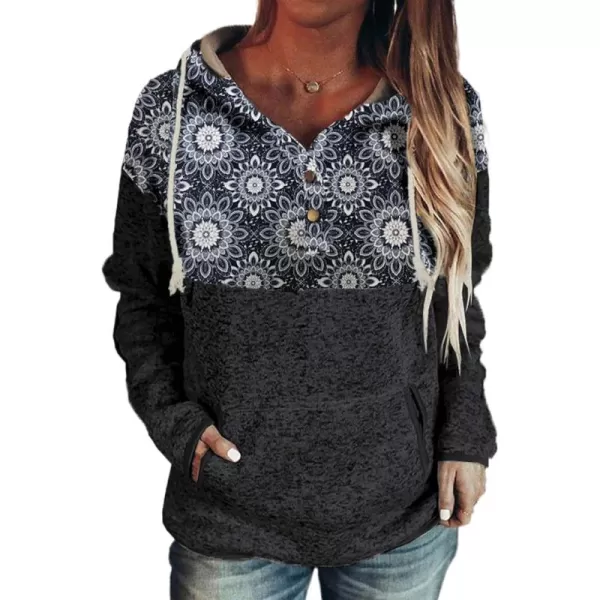 Ethnic Vintage Print Black