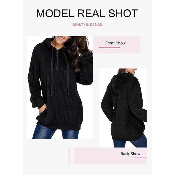 Dokotoo Womens 2023 Fashion Fuzzy Warm Casual Loose Hooded Sweatshirt Hoodies with Pockets Outerwear S-XXL