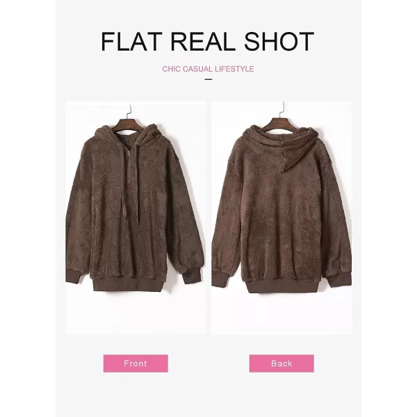 Dokotoo Womens 2023 Fashion Fuzzy Warm Casual Loose Hooded Sweatshirt Hoodies with Pockets Outerwear S-XXL
