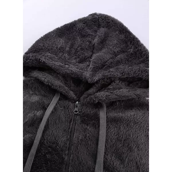 Dokotoo Womens 2023 Fashion Fuzzy Warm Casual Loose Hooded Sweatshirt Hoodies with Pockets Outerwear S-XXL