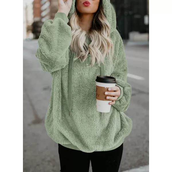Dokotoo Womens 2023 Fashion Fuzzy Warm Casual Loose Hooded Sweatshirt Hoodies with Pockets Outerwear S-XXL
