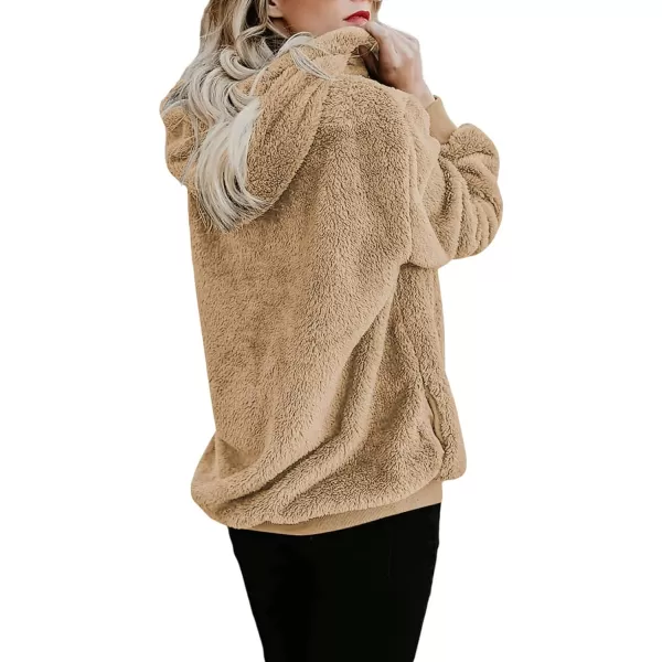 Dokotoo Womens 2023 Fashion Fuzzy Warm Casual Loose Hooded Sweatshirt Hoodies with Pockets Outerwear S-XXL