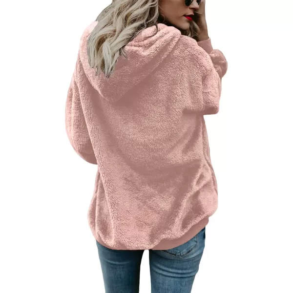 Dokotoo Womens 2023 Fashion Fuzzy Warm Casual Loose Hooded Sweatshirt Hoodies with Pockets Outerwear S-XXL