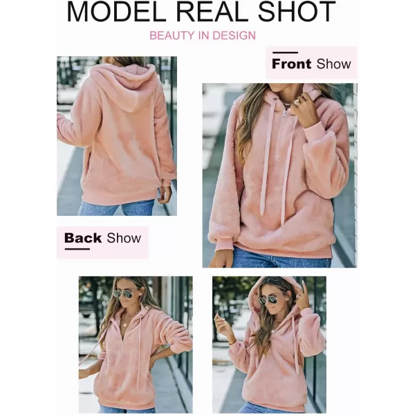 Dokotoo Womens 2023 Fashion Fuzzy Warm Casual Loose Hooded Sweatshirt Hoodies with Pockets Outerwear S-XXL