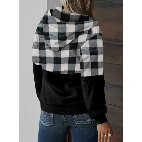 Dokotoo Womens 2023 Fashion Fuzzy Warm Casual Loose Hooded Sweatshirt Hoodies with Pockets Outerwear S-XXL
