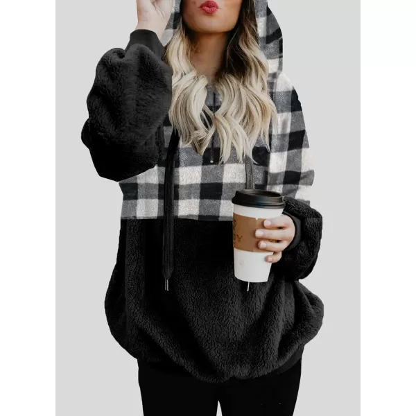 Dokotoo Womens 2023 Fashion Fuzzy Warm Casual Loose Hooded Sweatshirt Hoodies with Pockets Outerwear S-XXL
