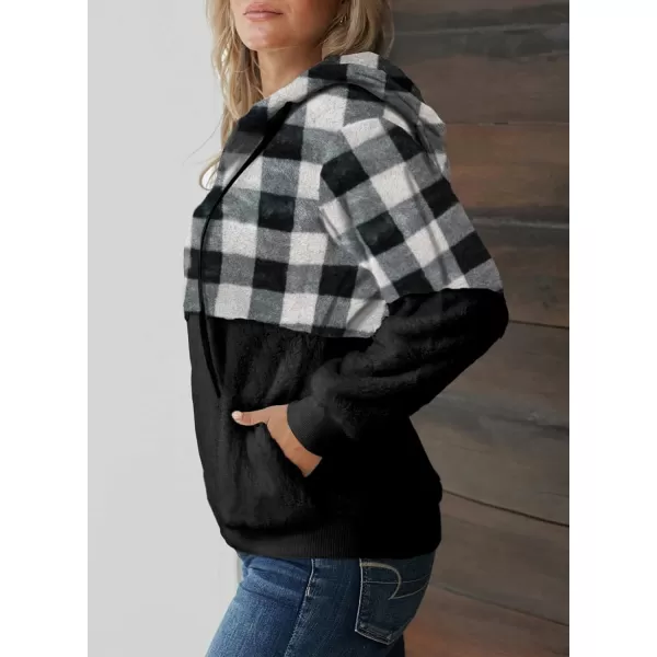 Dokotoo Womens 2023 Fashion Fuzzy Warm Casual Loose Hooded Sweatshirt Hoodies with Pockets Outerwear S-XXL