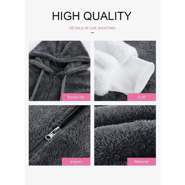 Dokotoo Womens 2023 Fashion Fuzzy Warm Casual Loose Hooded Sweatshirt Hoodies with Pockets Outerwear S-XXL