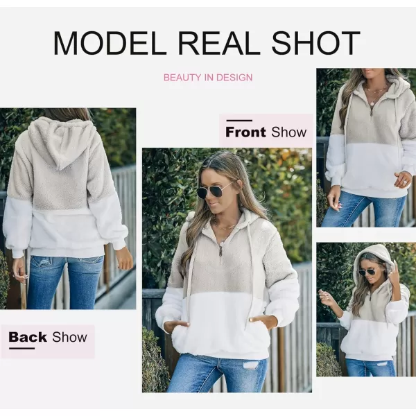 Dokotoo Womens 2023 Fashion Fuzzy Warm Casual Loose Hooded Sweatshirt Hoodies with Pockets Outerwear S-XXL