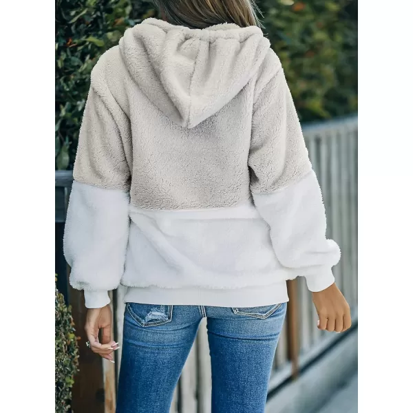Dokotoo Womens 2023 Fashion Fuzzy Warm Casual Loose Hooded Sweatshirt Hoodies with Pockets Outerwear S-XXL