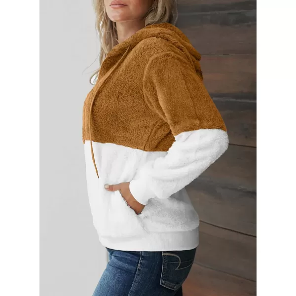 Dokotoo Womens 2023 Fashion Fuzzy Warm Casual Loose Hooded Sweatshirt Hoodies with Pockets Outerwear S-XXL