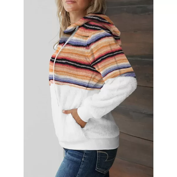 Dokotoo Womens 2023 Fashion Fuzzy Warm Casual Loose Hooded Sweatshirt Hoodies with Pockets Outerwear S-XXL