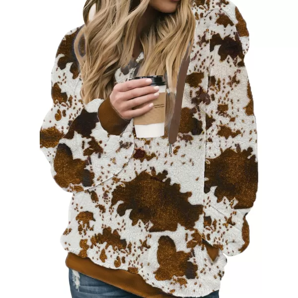 Dokotoo Womens 2023 Fashion Fuzzy Warm Casual Loose Hooded Sweatshirt Hoodies with Pockets Outerwear S-XXL