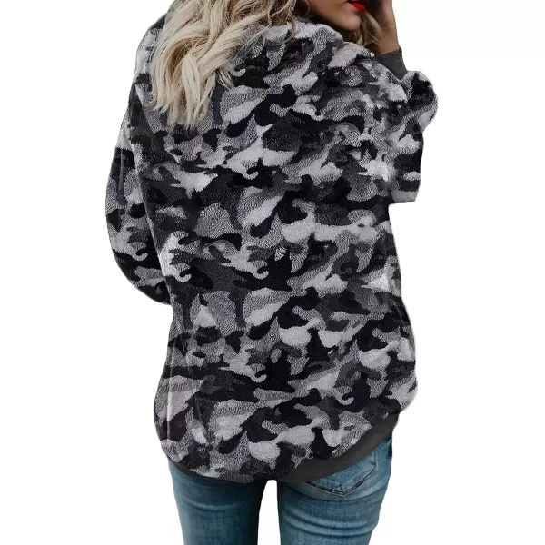 Dokotoo Womens 2023 Fashion Fuzzy Warm Casual Loose Hooded Sweatshirt Hoodies with Pockets Outerwear S-XXL