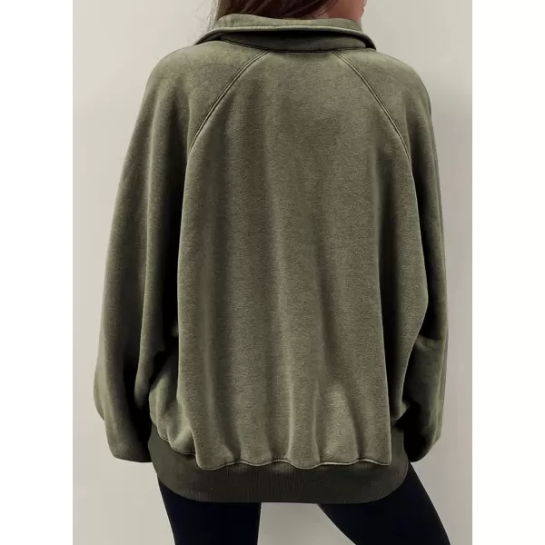 Dokotoo Womens 2023 Fashion Oversized Loose Lantern Sleeve Button Collar Pullover Sweatshirts Tops
