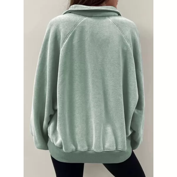 Dokotoo Womens 2023 Fashion Oversized Loose Lantern Sleeve Button Collar Pullover Sweatshirts Tops