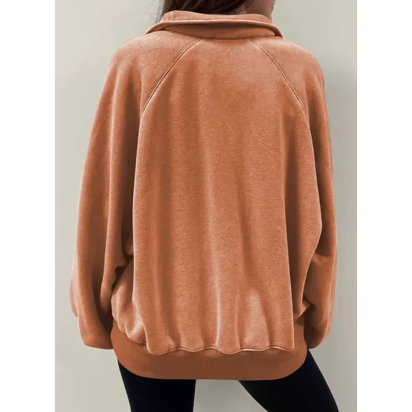 Dokotoo Womens 2023 Fashion Oversized Loose Lantern Sleeve Button Collar Pullover Sweatshirts Tops