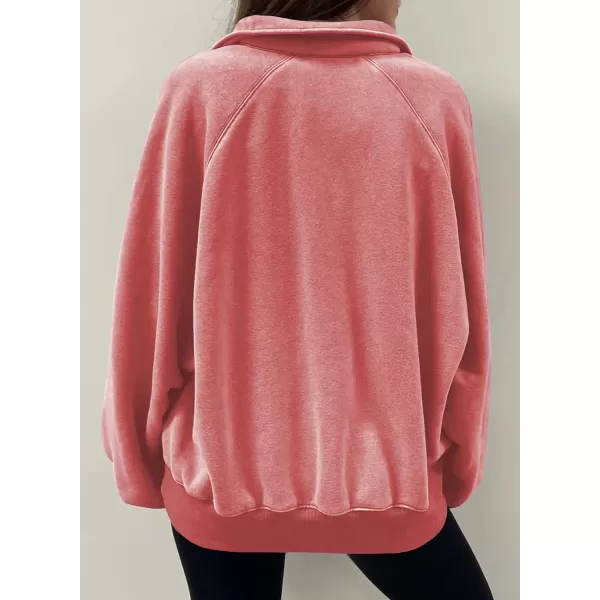 Dokotoo Womens 2023 Fashion Oversized Loose Lantern Sleeve Button Collar Pullover Sweatshirts Tops