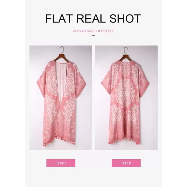 Dokotoo Womens 2023 Fashion Summer Print Kimono Casual Cardigans Loose Cover ups