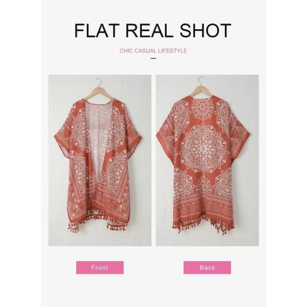 Dokotoo Womens 2023 Fashion Summer Print Kimono Casual Cardigans Loose Cover ups