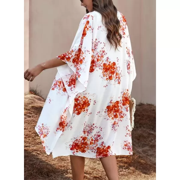 Dokotoo Womens 2023 Fashion Summer Print Kimono Casual Cardigans Loose Cover ups