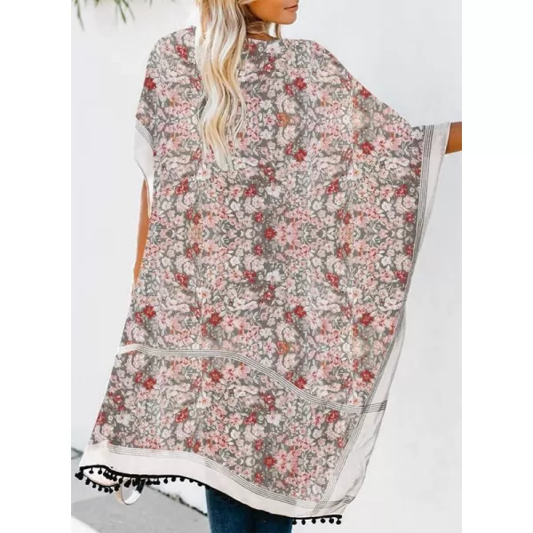 Dokotoo Womens 2023 Fashion Summer Print Kimono Casual Cardigans Loose Cover ups