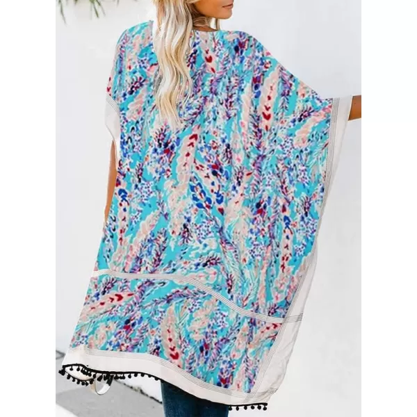Dokotoo Womens 2023 Fashion Summer Print Kimono Casual Cardigans Loose Cover ups