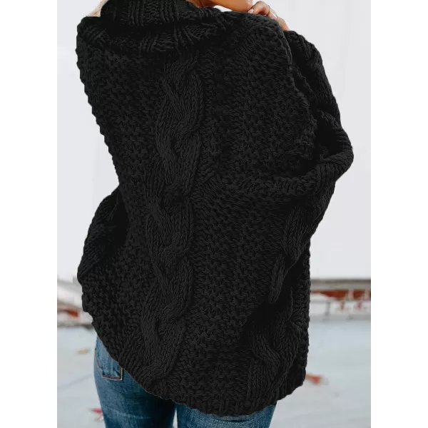 Dokotoo Womens 2023 Loose Oversized Casual Turtle Neck Sweater Pullover Top