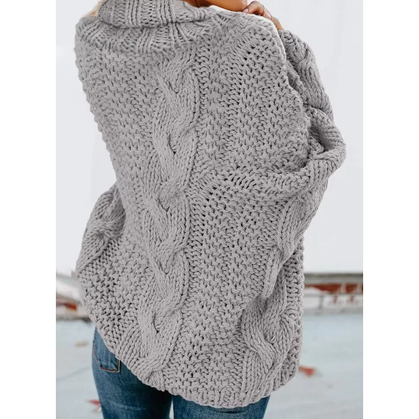 Dokotoo Womens 2023 Loose Oversized Casual Turtle Neck Sweater Pullover Top