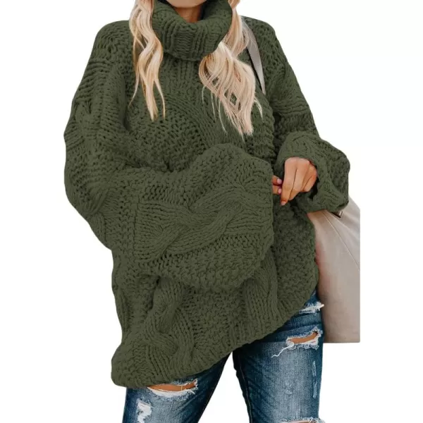 Dokotoo Womens 2023 Loose Oversized Casual Turtle Neck Sweater Pullover Top
