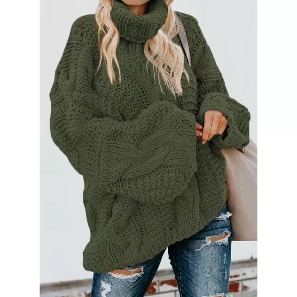 Dokotoo Womens 2023 Loose Oversized Casual Turtle Neck Sweater Pullover Top