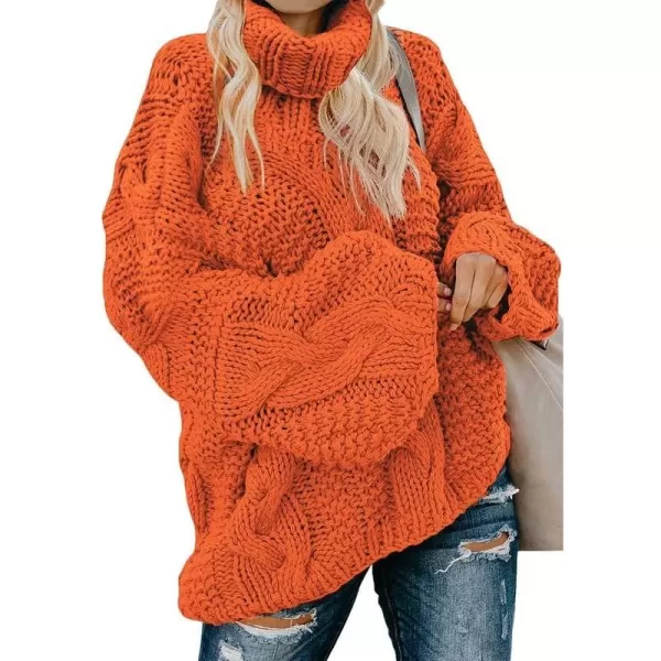 Dokotoo Womens 2023 Loose Oversized Casual Turtle Neck Sweater Pullover Top